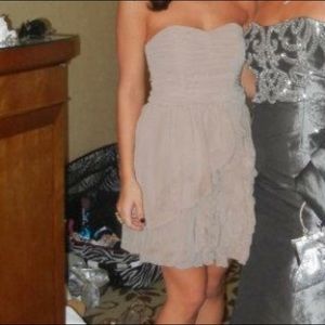 Taupe strapless H&M dress